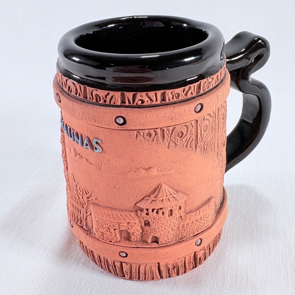 Suvena Kaunas Lithuania Terracotta Mini Beer Stein Mug